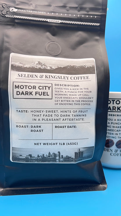 Motor City Dark Fuel, Fresh Made to Roast Coffee