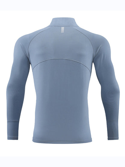 Men's long-sleeved quick-drying fitness top