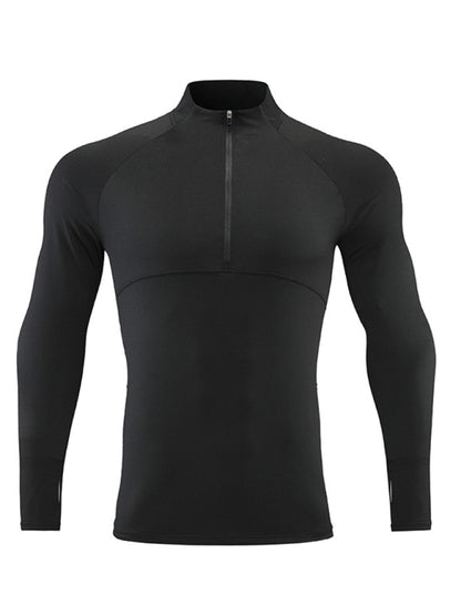 Men's long-sleeved quick-drying fitness top