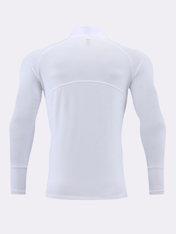 Men's long-sleeved quick-drying fitness top