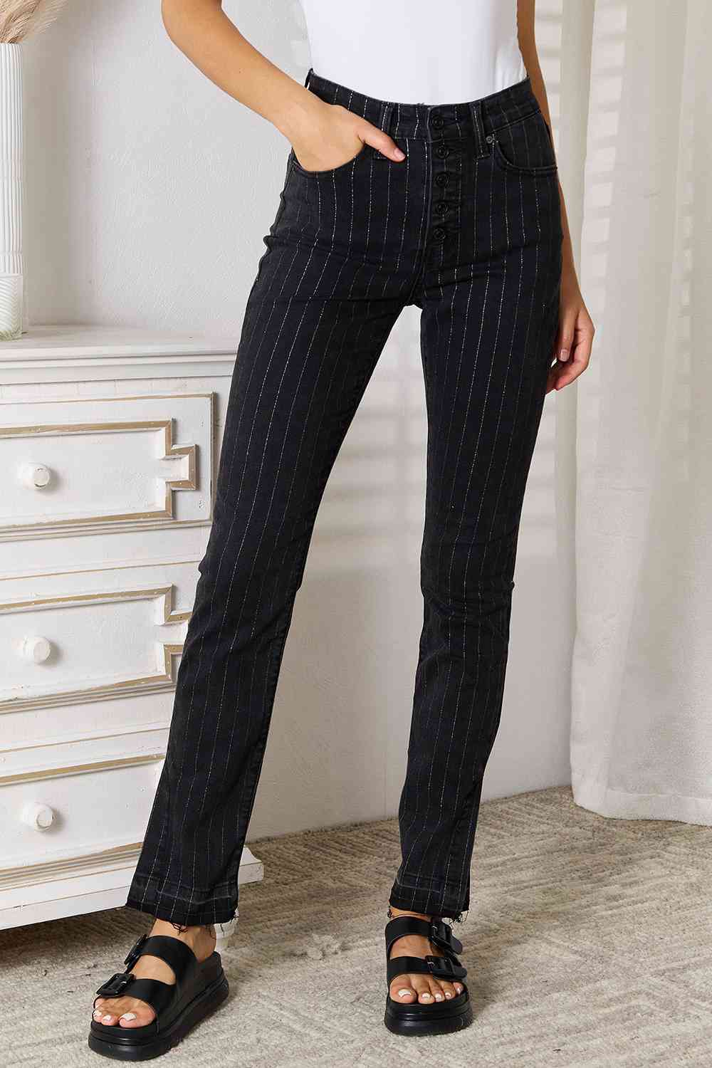 Kancan Striped Pants with Pockets - Selden & Kingsley