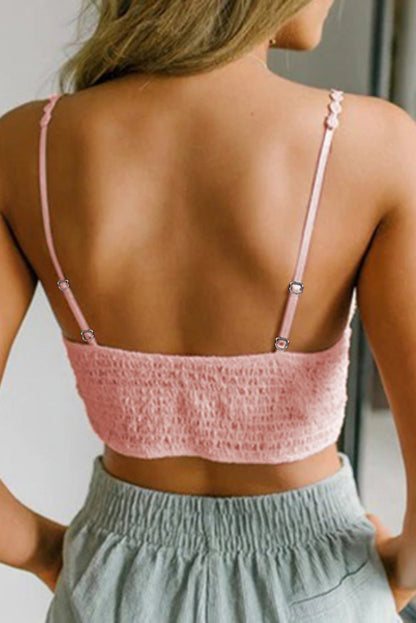 Lined V Neck Lace Bralette - Selden & Kingsley