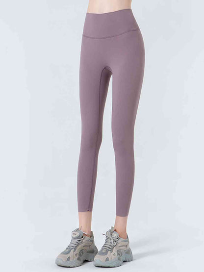 Wide Waistband Cropped Sports Leggings - Selden & Kingsley