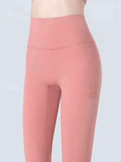 Wide Waistband Cropped Sports Leggings - Selden & Kingsley