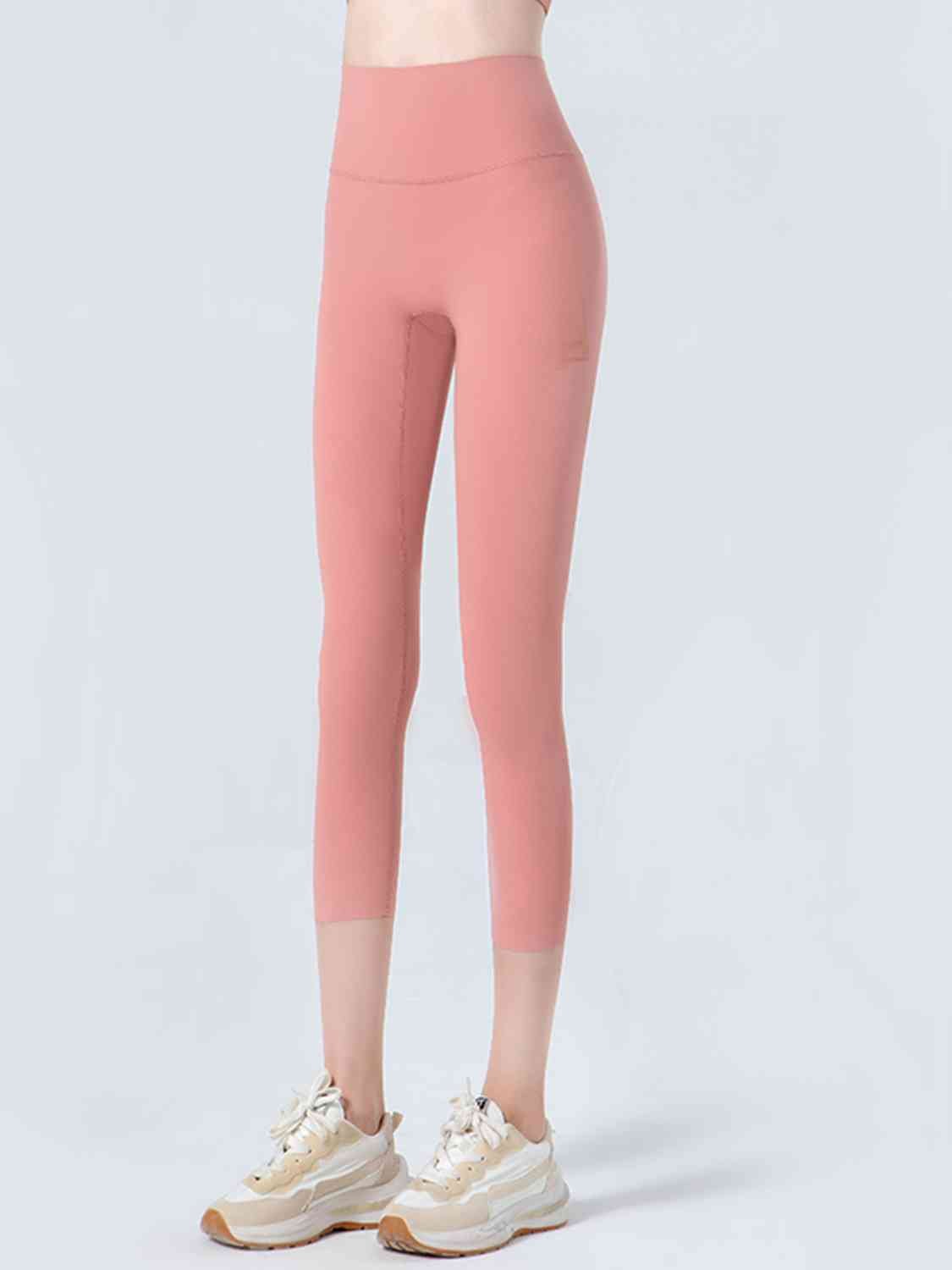 Wide Waistband Cropped Sports Leggings - Selden & Kingsley